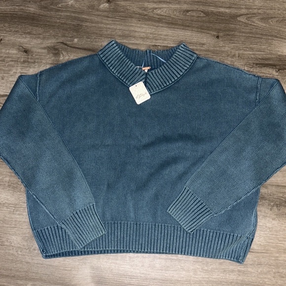 free people high street pullover shaded spruce - Picture 9 of 12